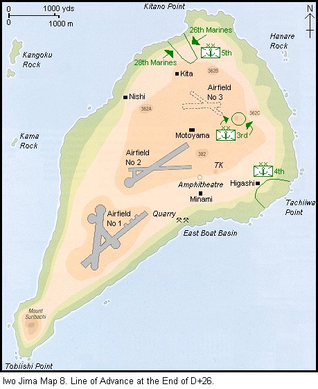 Kaart Iwo Jima