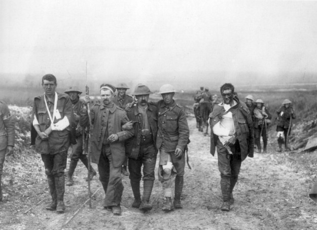 Britse gewonden Somme
