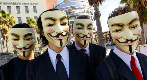 Guy Fawkes maskers