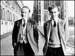 Dr. Francis Crick (links) en Dr. James D. Watson zorgden 60 jaar geleden  voor een revolutie binnen de biologie (bron: AP)